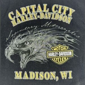 Harley-Davidson Madison WI Capital City Harley 2005/6 100% Cotton Men’s XL